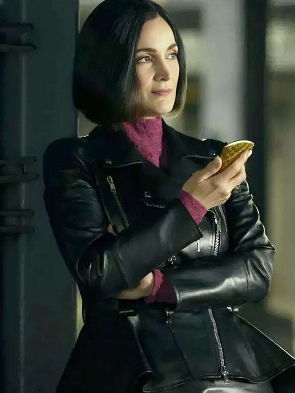 FUBAR 2025 Greta Nelso Black Leather Jacket