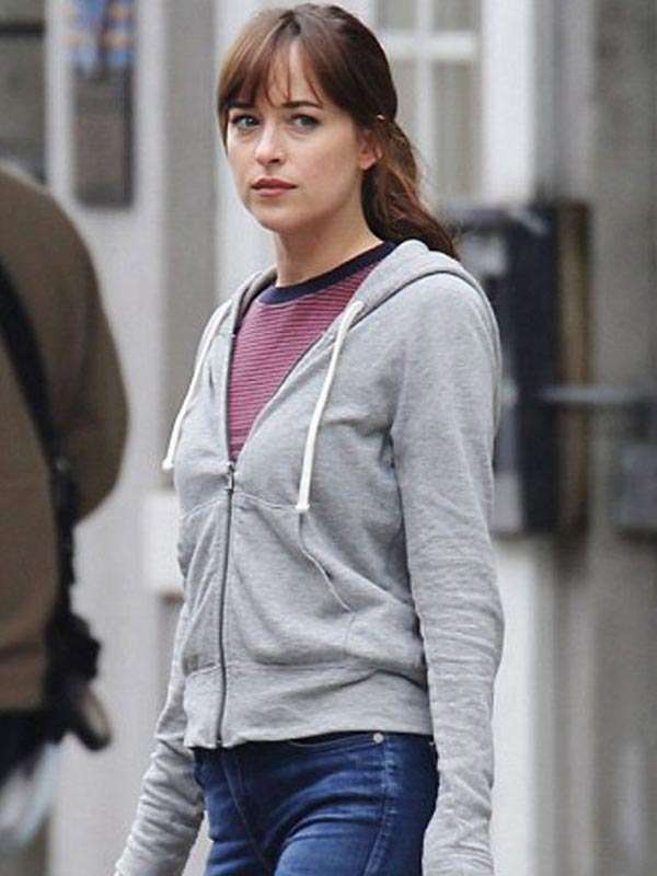 Fifty Shades Freed Dakota Johnson Gray Hoodie