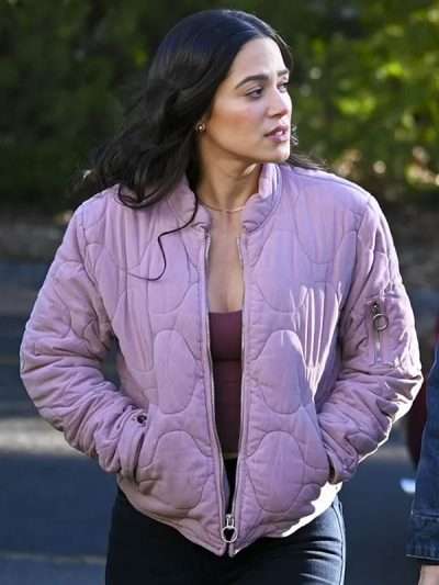 Fire Country 2025 Stephanie Arcila Purple Quilted Jacket