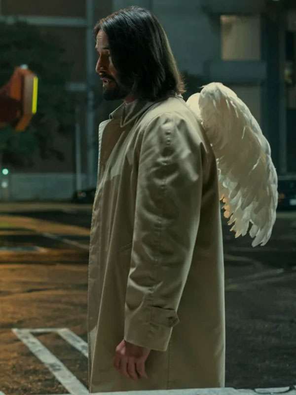 Get Good Fortune Keanu Reeves Cotton Trench Coat