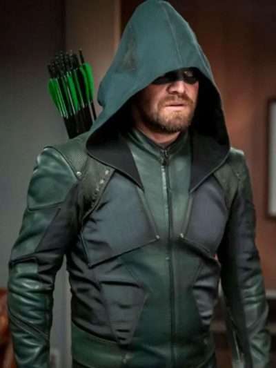 Shop Arrow Oliver Queen Green Hooded Jacket