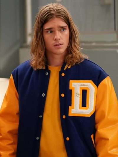 TV Series Grey’s Anatomy Elijah Blue And Yellow Varsity Jacket