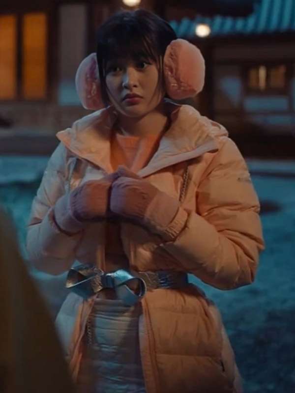TV Series XO, Kitty 2025 Eunice Pink Hooded Coat