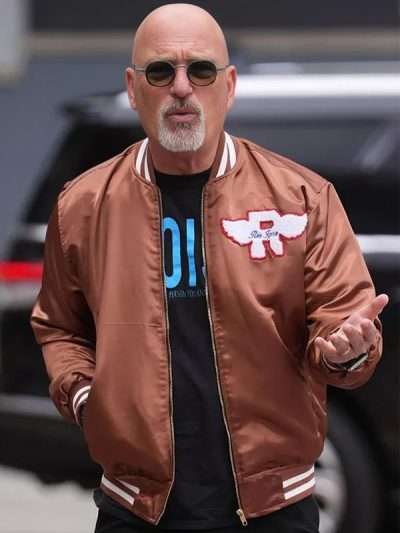 America's Got Talent Howie Mandel Brown Bomber Jacket