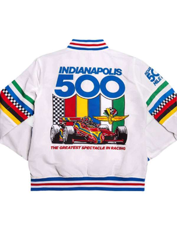 Indianapolis 500 Lexie Hull Varsity Bomber Jacket