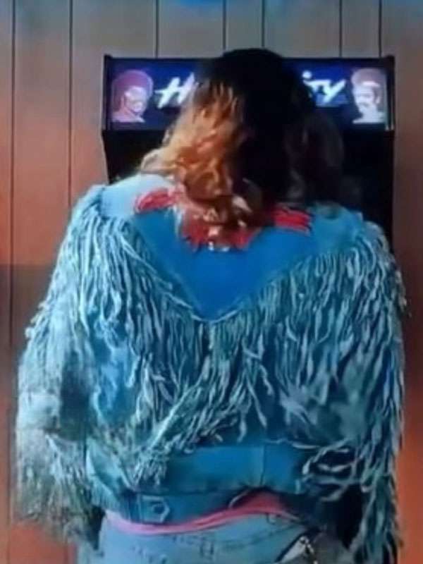 Jason Momoa A Minecraft Movie Blue Leather Jacket