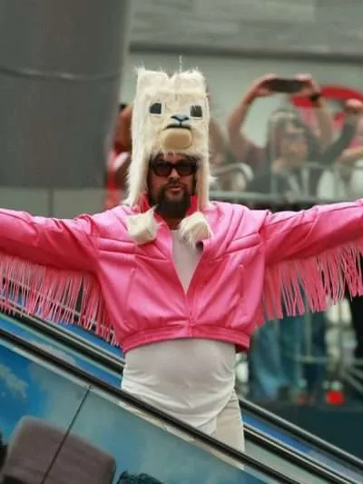 Buy A Minecraft Jason Momoa Pink Bomber Jacket