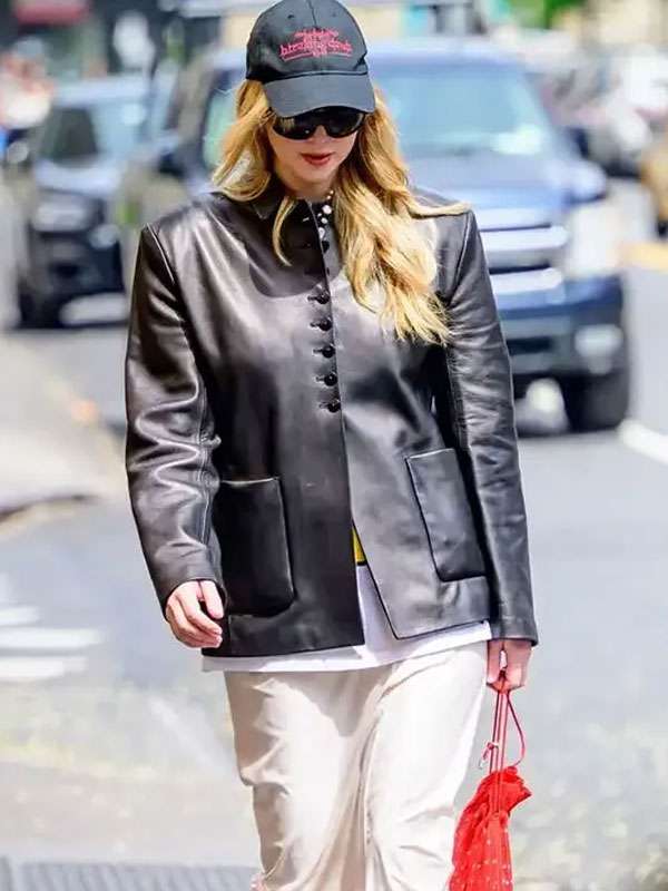 Buy Jennifer Lawrence Black Warner Blazer