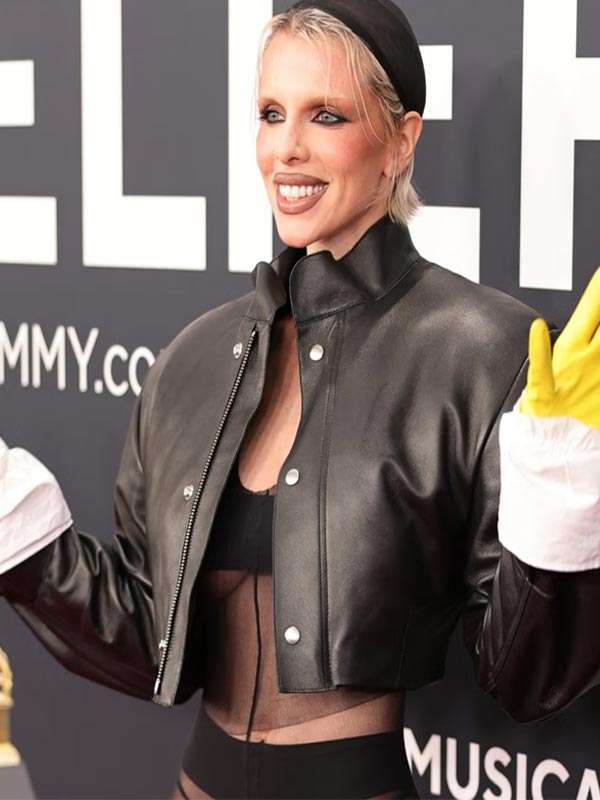 Julia Fox Black Cropped Jacket