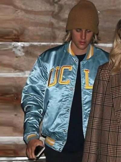 Justin Bieber UCLA Blue Bomber Jacket