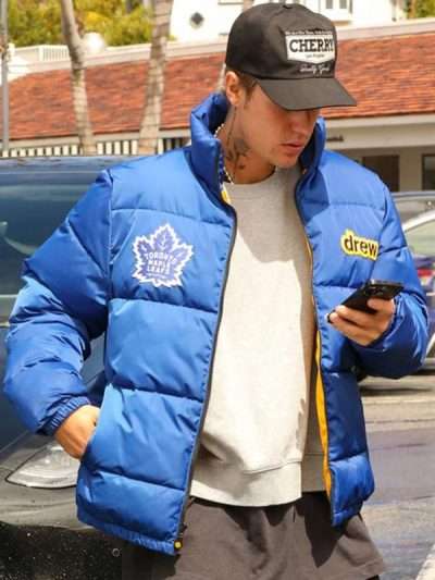 Singer Justin Bieber Toronto Maple Leafs Jacket