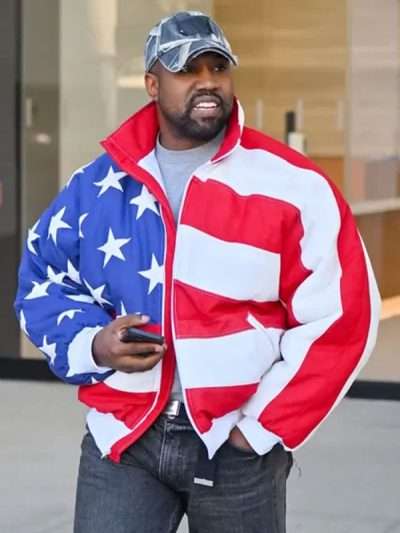 Shop Kanye West American Flag Jacket