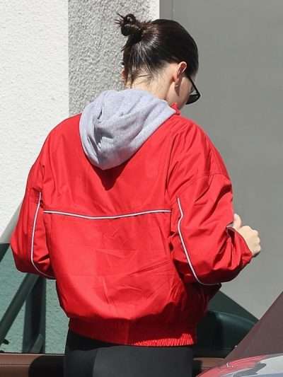 Beverly Hills 2025 Kendall Jenner Red Jacket