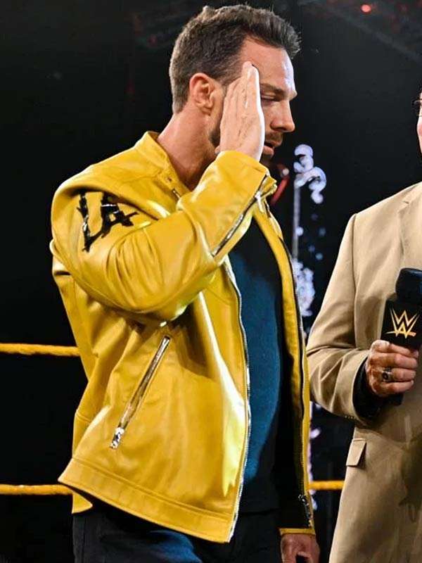 LA Knight Yellow Leather Jacket