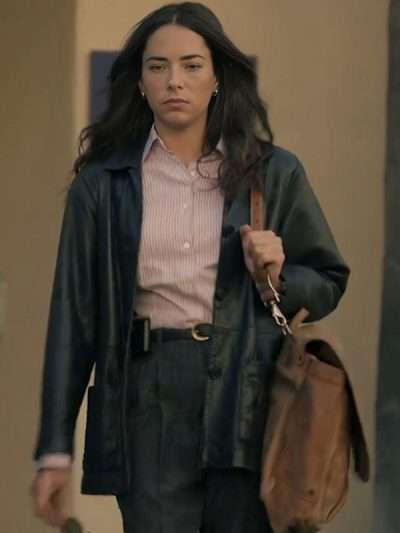 NCIS Origins Lala Dominguez Black Leather Coat