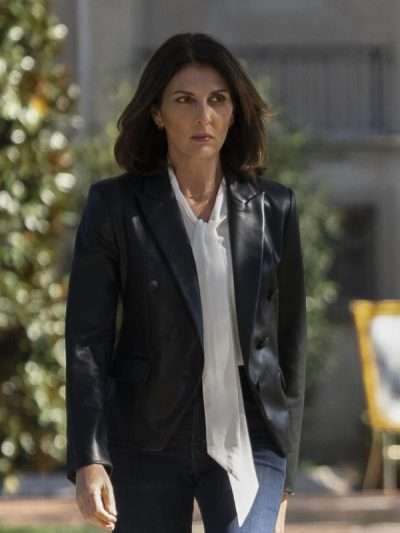 Buy Gina Bellman Leverage Redemption Leather Blazer