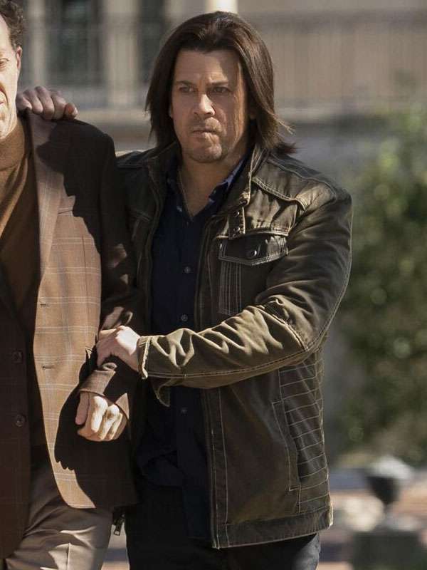 Shop Eliot Spencer Leverage Redemption Grey Jacket