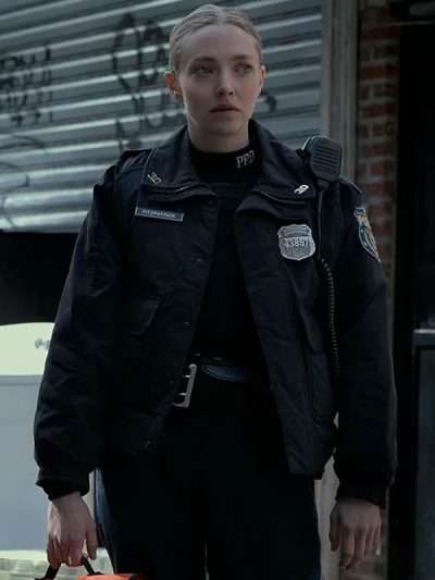 Amanda Seyfried Long Bright River Bomber Jacket