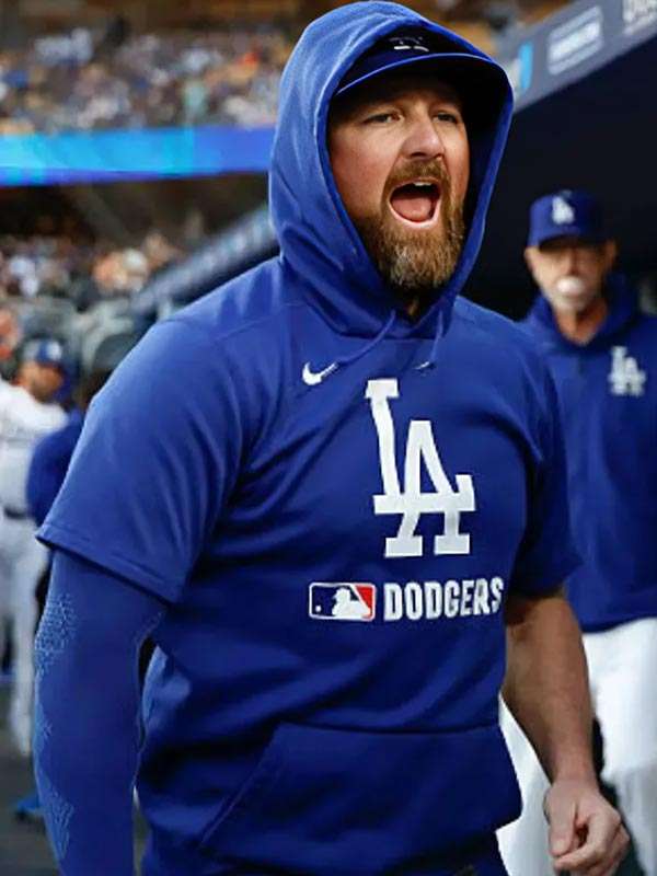 LA Dodgers Kirby Yates Blue Hoodie