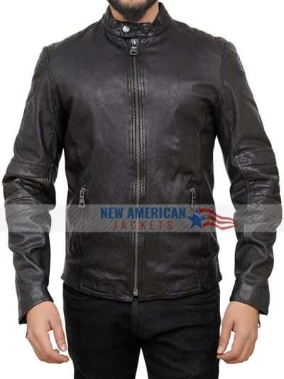 Black Biker Leather Jacket