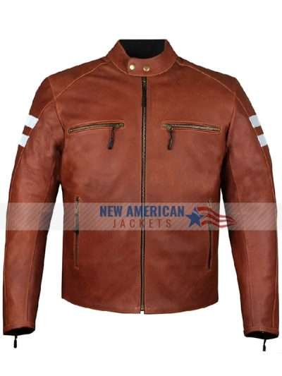 Brown Cowhide Leather Jacket