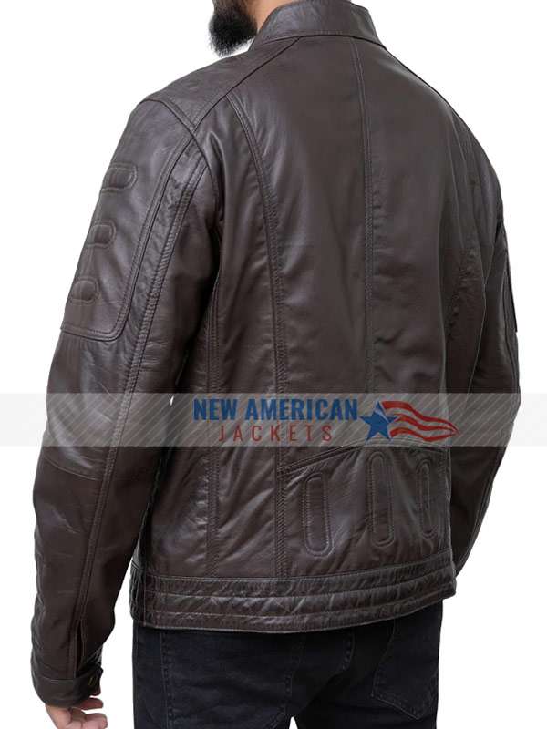 Cafe Racer Brown Motorcycle Jacket
