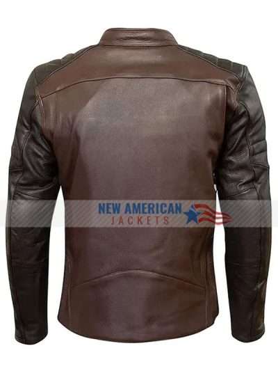 Classic Cafe Racer Brown Leather Jacket
