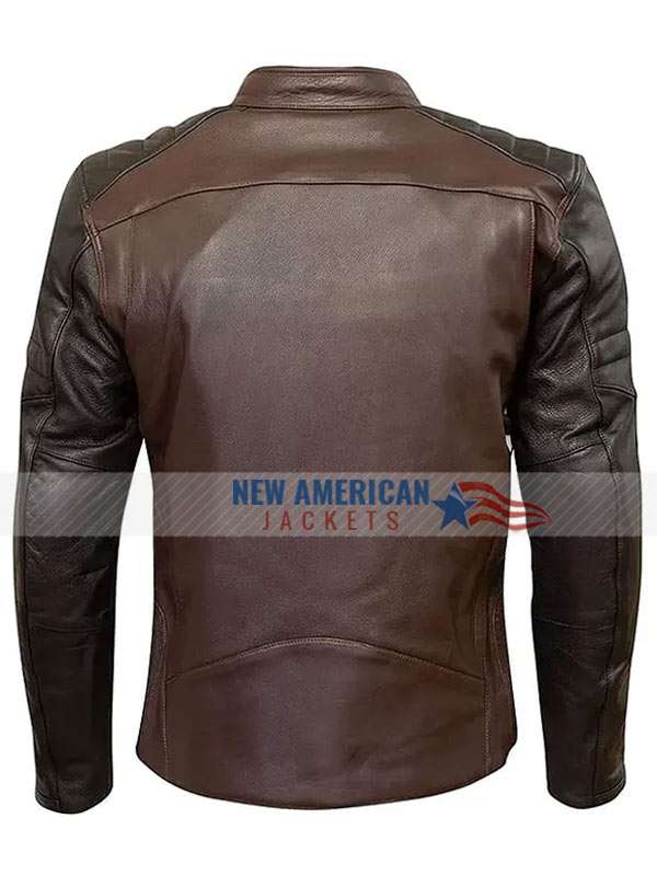 Classic Cafe Racer Brown Leather Jacket