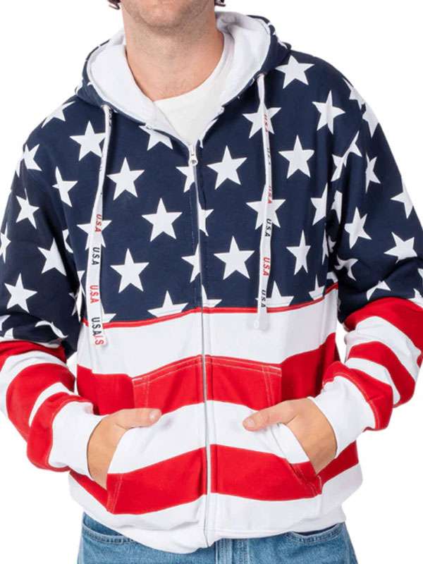 Shop Unisex US Flage Hoodie
