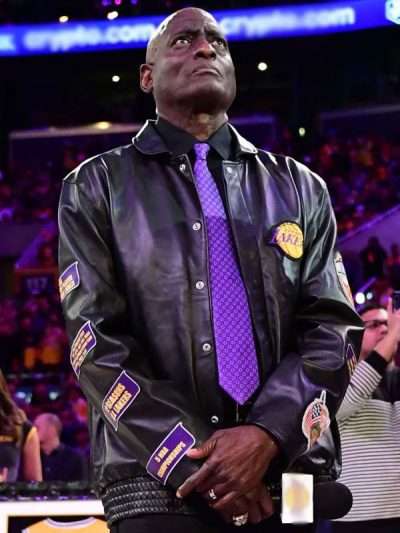 Michael Cooper Lakers Leather Jacket