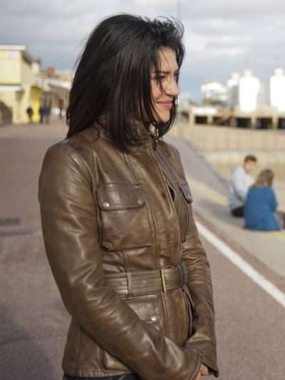 Jessica Szohr Love Bite Brown Leather Jacket