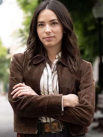 NCIS: Origins Mariel Molino Brown Suede Leather Jacket