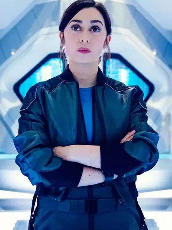 Black Mirror S07 Cristin Milioti Black Bomber Jacket