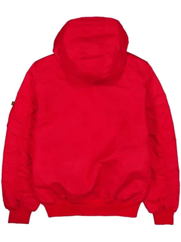 New York yankees Red Satin Bomber Jacket