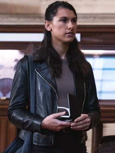 Art Detectives Nina Singh Black Leather Jacket