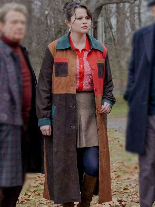 Selena Gomez Only Murders In The Building S04 Patchwork Coat