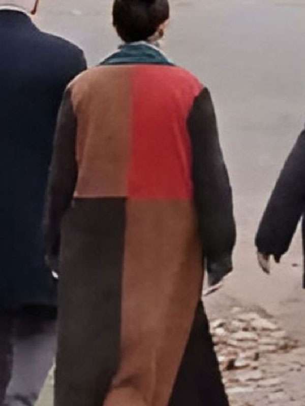 Only Murders in the Building Selena Gomez Colorblock Coat
