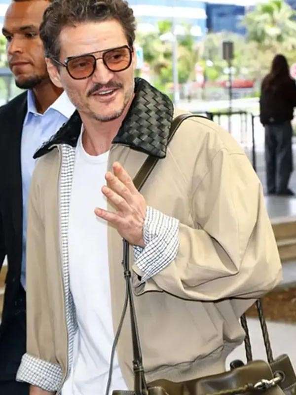 Cannes Film Festival 2025 Pedro Pascal Beige Cotton Jacket