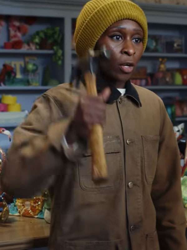 Poker Face S02 Cynthia Erivo Brown Jacket