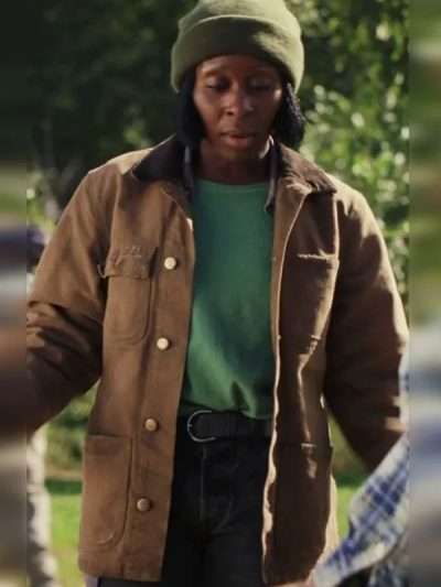 Buy Cynthia Erivo Poker Face S02 Brown Jacket