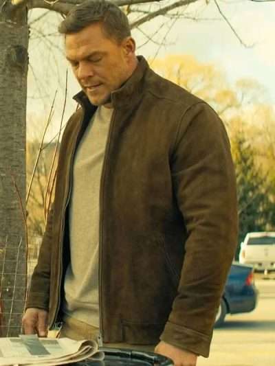Shop Reacher 2025 Alan Ritchson Suede Leather Jacket