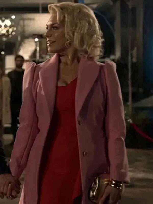 Shop Ted Lasso S03 Rebecca Welton Pink Trench Coat