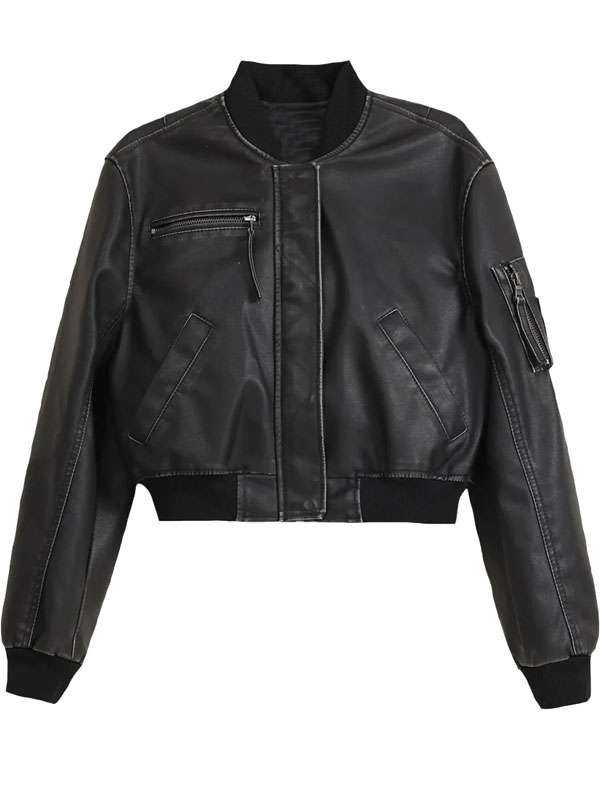 Rose Dept Q Bomber Leather Jacket