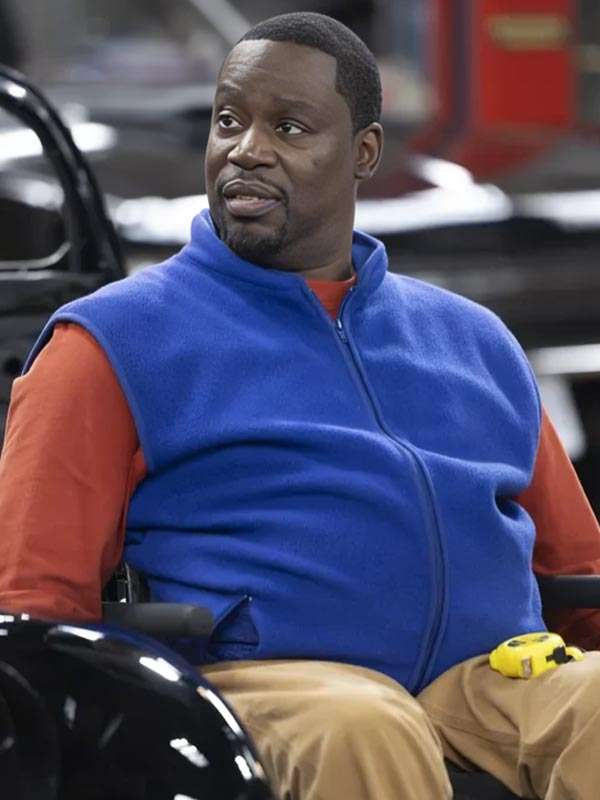Daryl Chill Mitchell Shifting Gears S01 Blue Wool Vest
