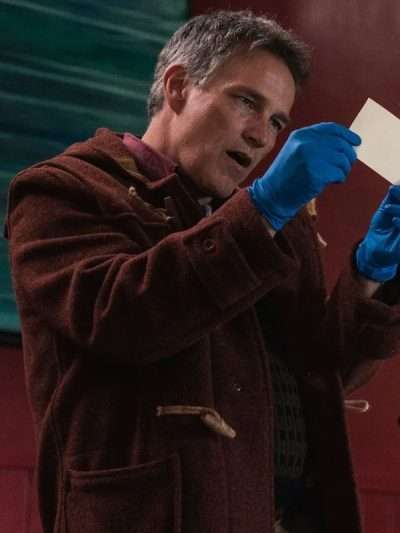 Shop Stephen Moyer Art Detectives Maroon Coat