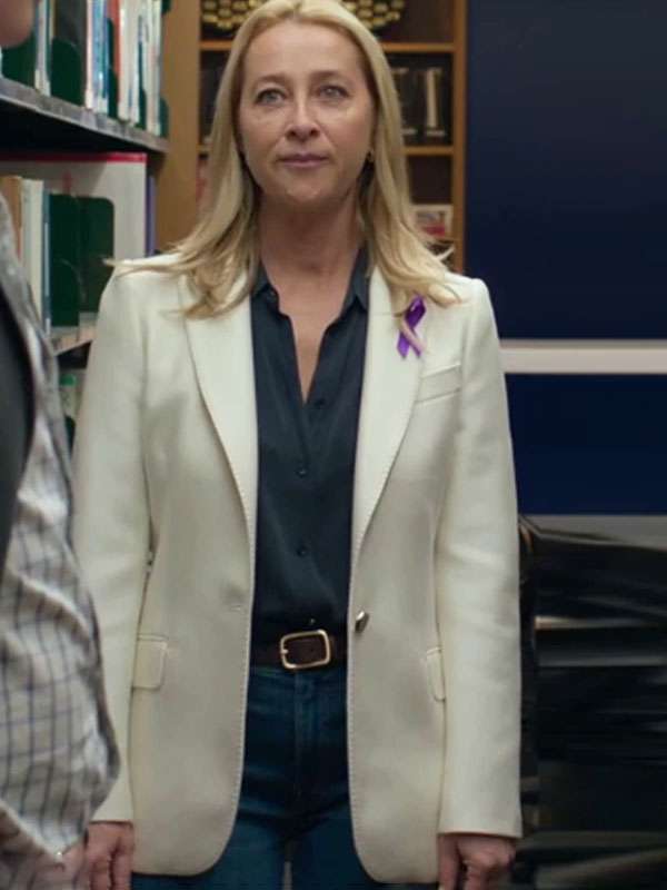 Buy Asher Keddie Strife S02 White Blazer
