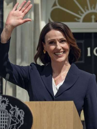 Suranne Jones Hostage 2025 Blue Blazer