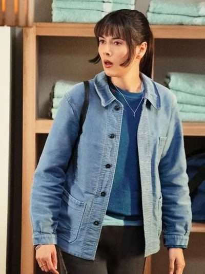 Poker Face S02 Patti Harrison Blue Jacket