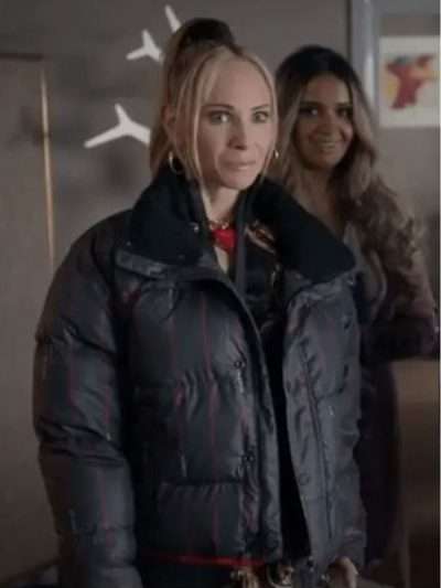 Keeley Jones Ted Lasso S03 Black Puffer Jacket