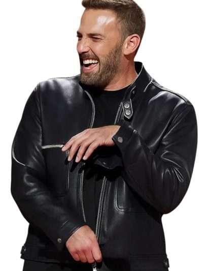TUDUM 2025 Ben Affleck Black Leather Jacket